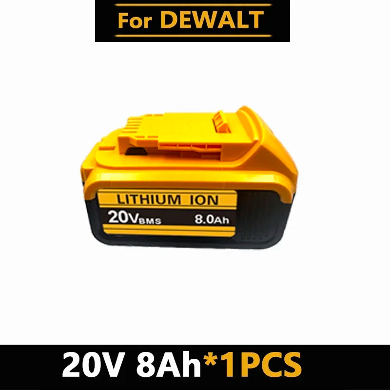 For Dewalt 18V/20V Compatible Rechargeable Tool Battery  12AH  - Fits DCB201 DCB206 DCB200 Dewalt Power Tool Replacement Battery