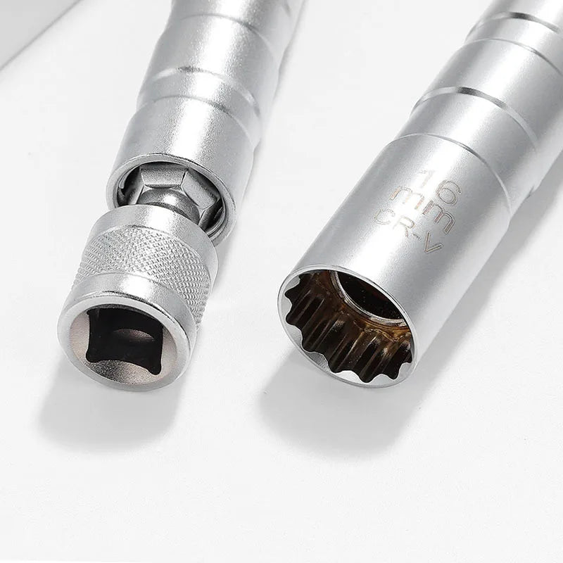 Spark Plug Socket Wrench Adapter 14mm 16mm Install Replace Repair Kit Swivel Torque Magnetic Remove Removal Gap Tool Car AUTO