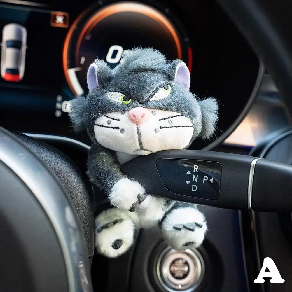 Cute Cat Plush Doll Car Windshield Wiper Decorations Home Desk Ornament Creative Gift Home Decoration Accessories