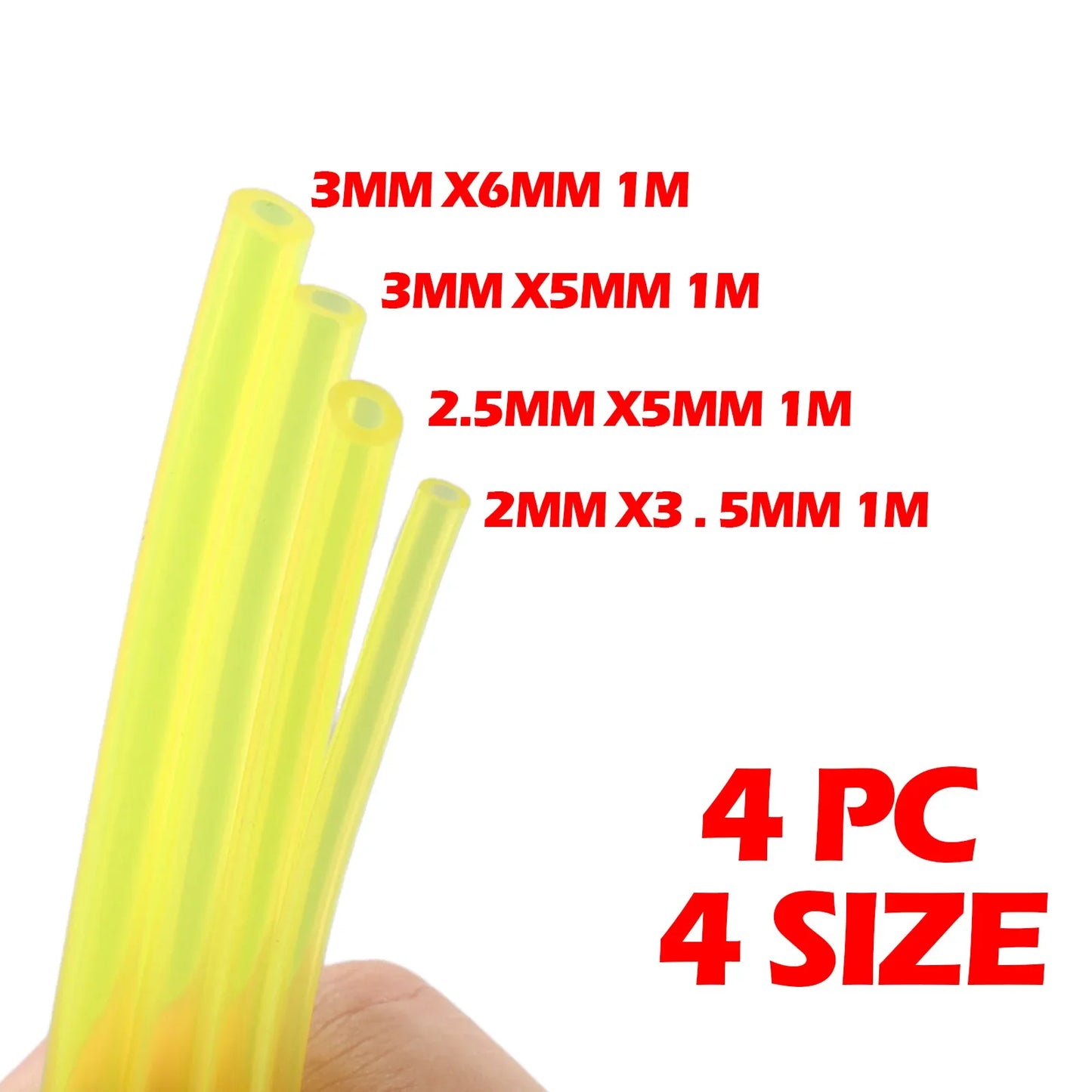 4PCS Petrol Fuel Gas Line Pipes Hoses Petrol Line For String Trimmer Chainsaw Saw Blower Grass Cutter Brushcutter Fitting 2026