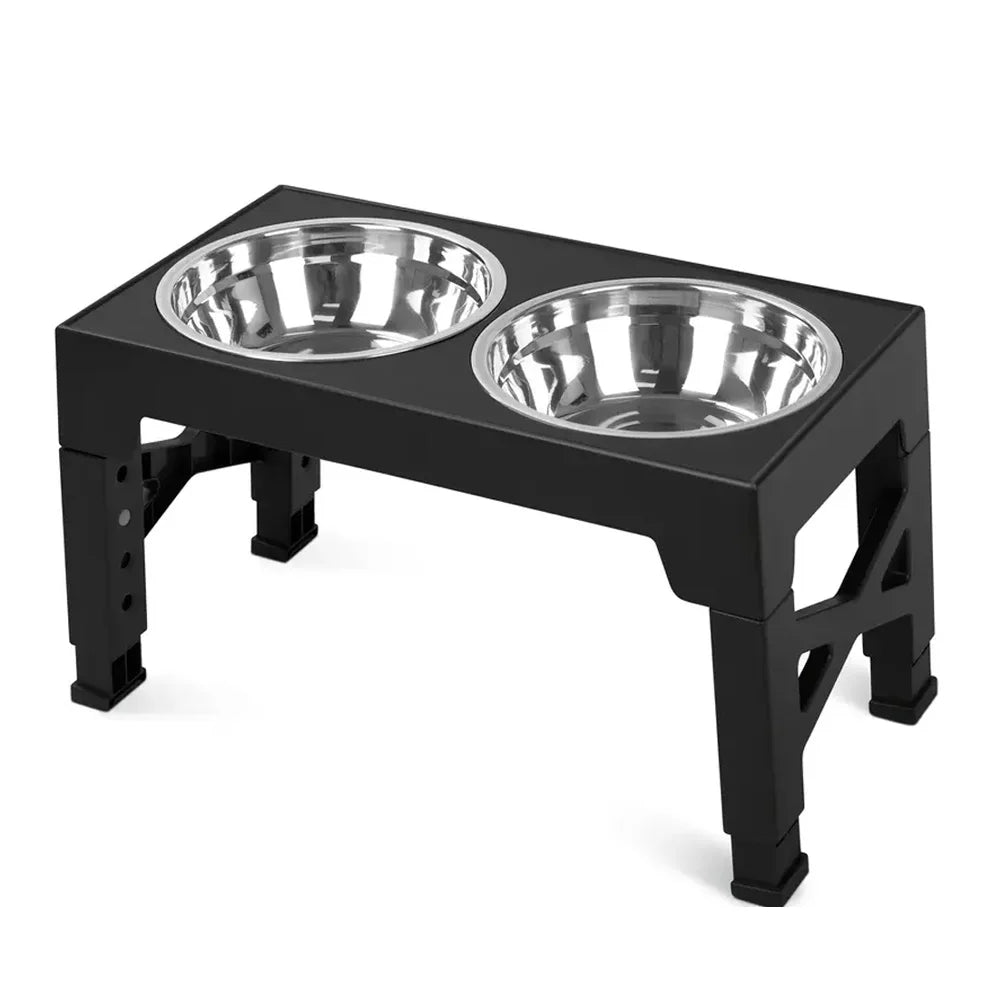 Adjustable Elevated Dog Feeder - Food & Water or Slow Bowl Option - photo 7
