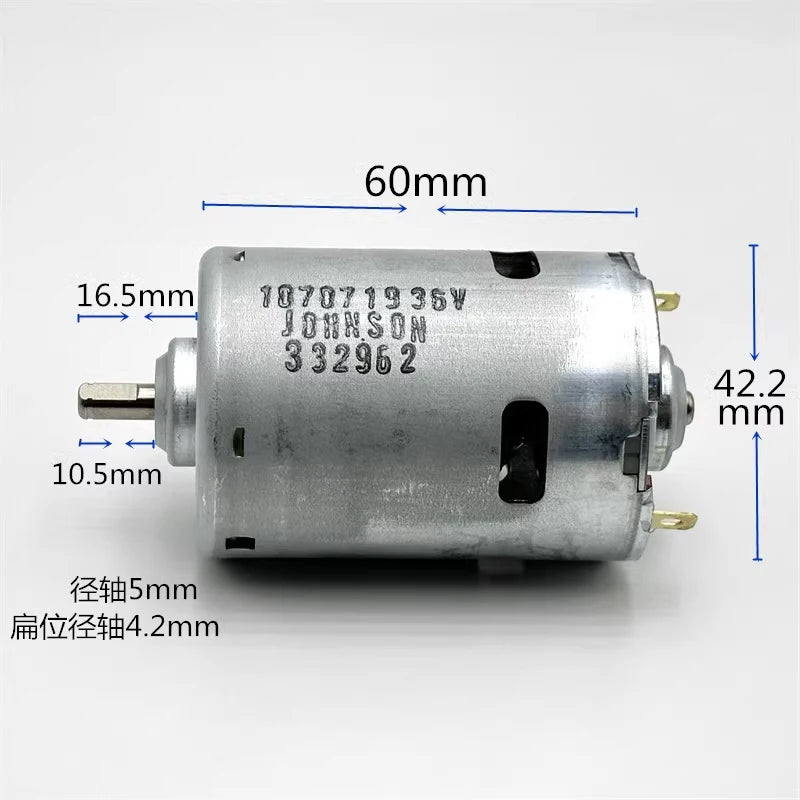 RS-755 1070719 Micro Electric Motor 42mm Front Ball Bearing DC 6V 12V 18V 24V 4750RPM for DIY Hobby Toy Model