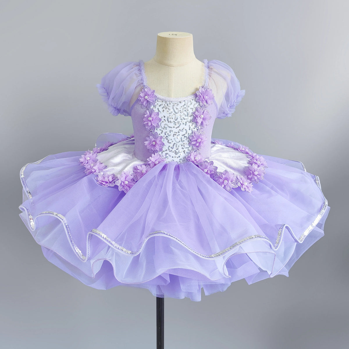 Girls multi-layer tulle ballet tutu dress