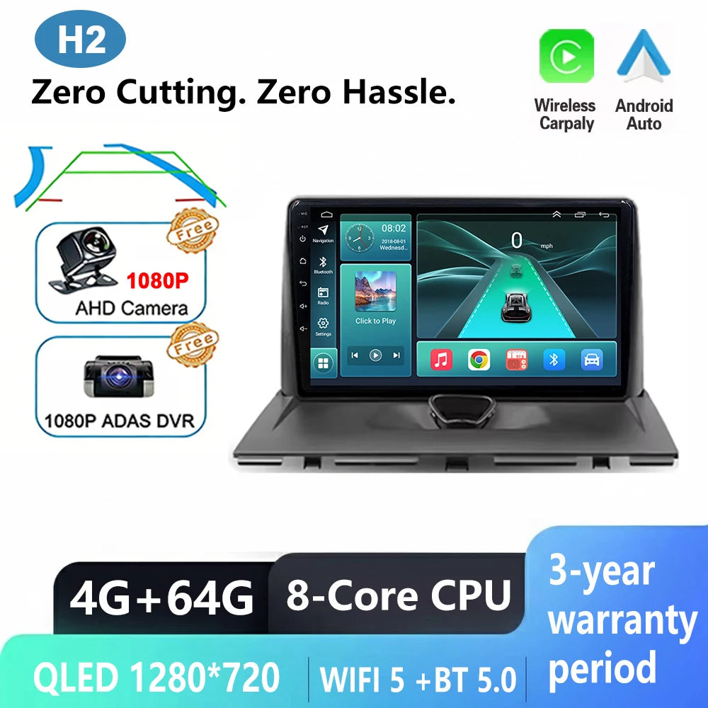 Android 16 Car Radio For Peugeot Expert 2 For Citroen Jumpy For Fiat Scudo For Toyota Proace 2007-2017 WIFI No 2Din Touch Screen