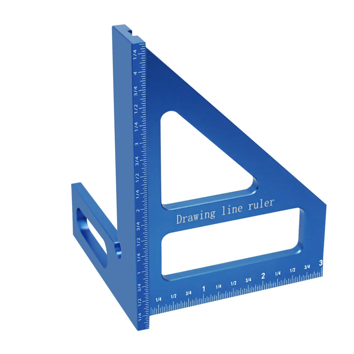 Carpenter Square -Woodworking Square Protractor Aluminum/Plastic Ruler 3D Multi Angle 45/90 Degree Layout Measuring Ruler