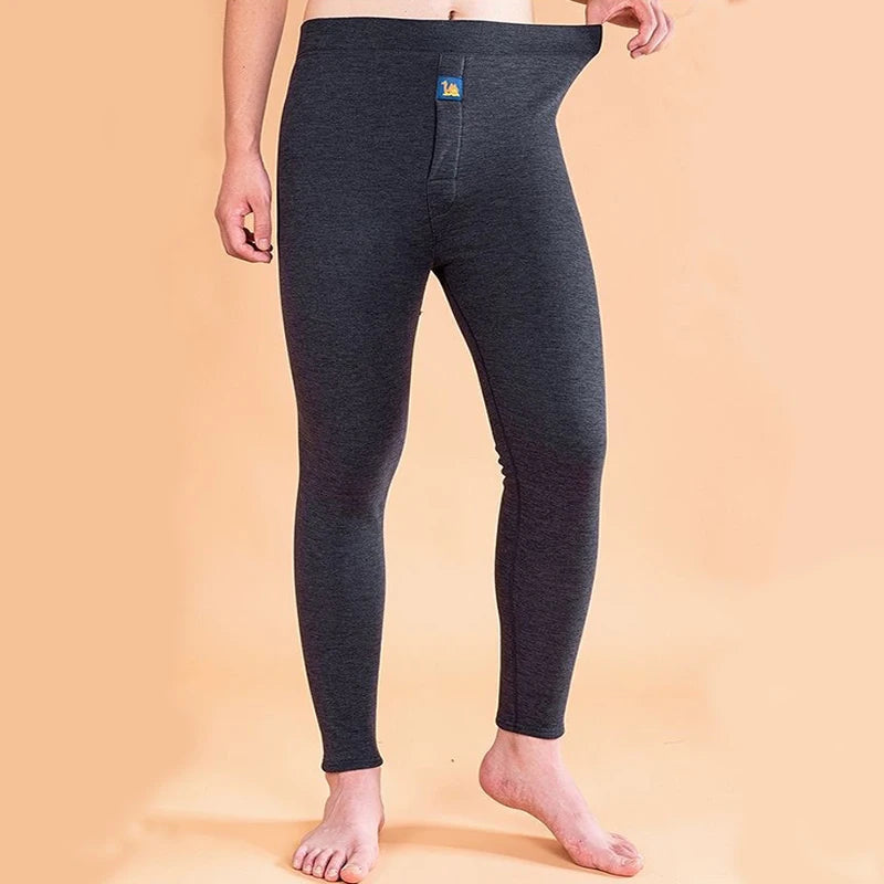 Men's Fleece Thermal Pants - Soft Warm Lounge and Sleep Bottoms - photo 8