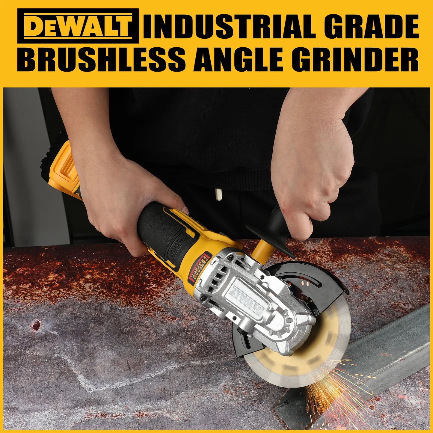 DEWALT  DCG405FN Angle Grinder 18V Brushless Motor Cordless Cutting Machine 125mm Rechargeable Handheld Polishing Machine