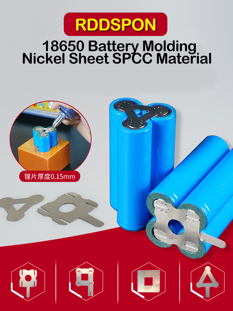 30pcs/pack Nickel Tape Strip For 18650 Battery 0.12mm Thickness Nickel Sheets Spot Welding Nickle Plated Connector Welding Nicke