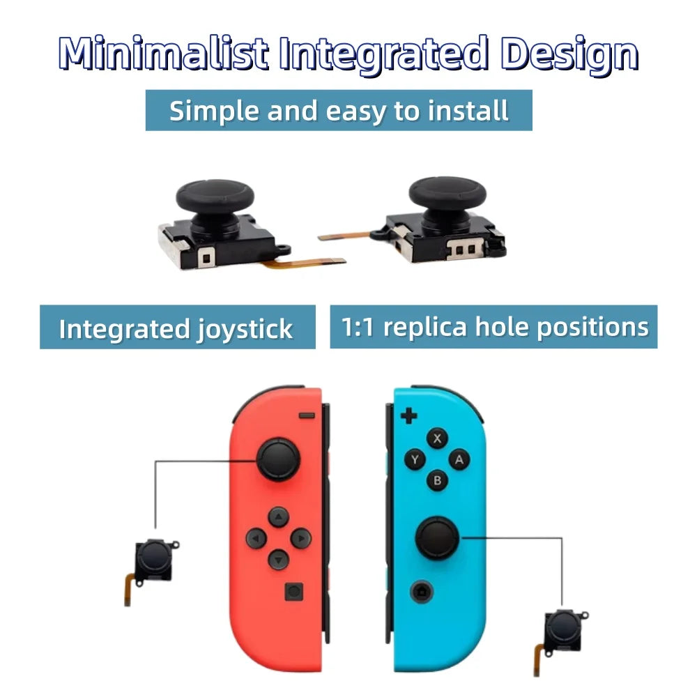 2/10pcs K-SILVER JS19 for Switch Joy-con TMR Joystick Replacement Magnetic Sensor 3D Analog Stick for Switch OLED