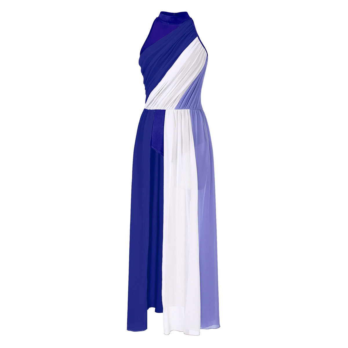 Women's praise dance long dress with split