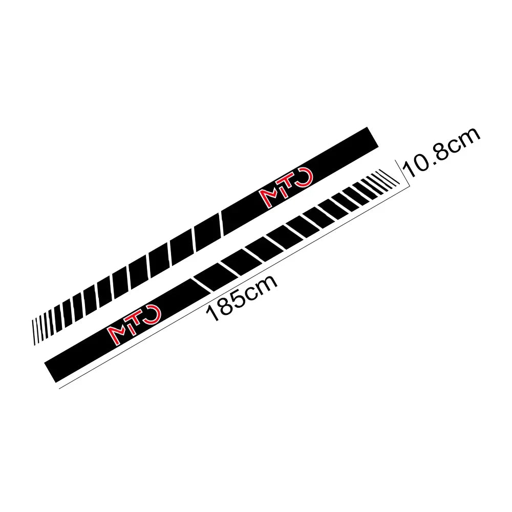 2pcs Car Side Skirt PVC Stickers Sport Graphics Vinyl Film Decals Decoration Kit Auto SUV Tuning Accessories For Alfa Romeo Mito