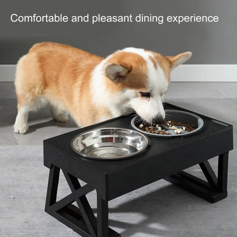 Gray Slow Feeder Dog Bowl - Raised Ridge Pattern Feeding Dish - photo 4