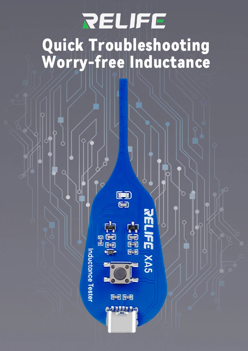 RELIFE XA5 Inductance Tester Electromagnetic Non-Contact Fault Detection for Phones PCB Motherboard Repair Diagnostics Tool