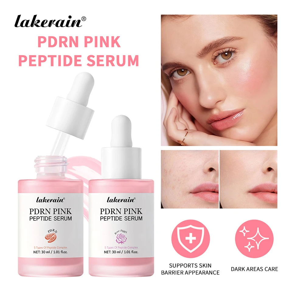 Salmon DNA PDRN Pink Peptide Serum Pink Glow Serum Remove Skin Darkness Hydrating Moisturizing Firming Korean Skincare