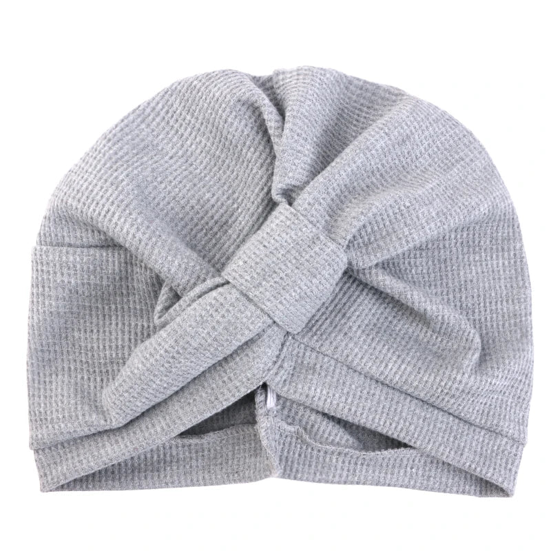 Women's Waffle Cotton Head Scarf Hat