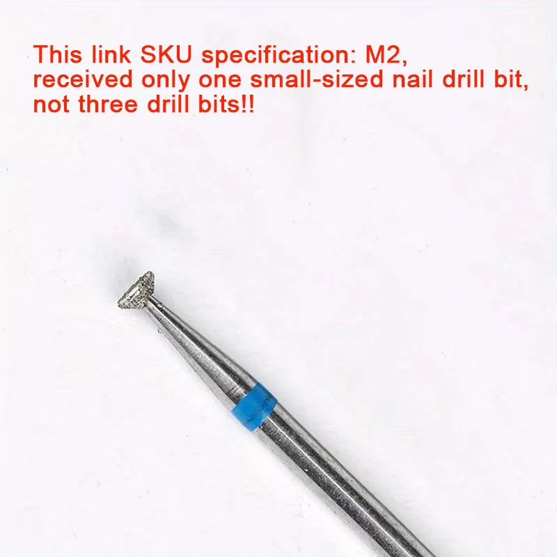 Nail Art Polishing Removal Head Disc Grinding Burr T Mills Grinder Diamond Electric Nail Drill Bit Cuticle Cutter Manicure Tool