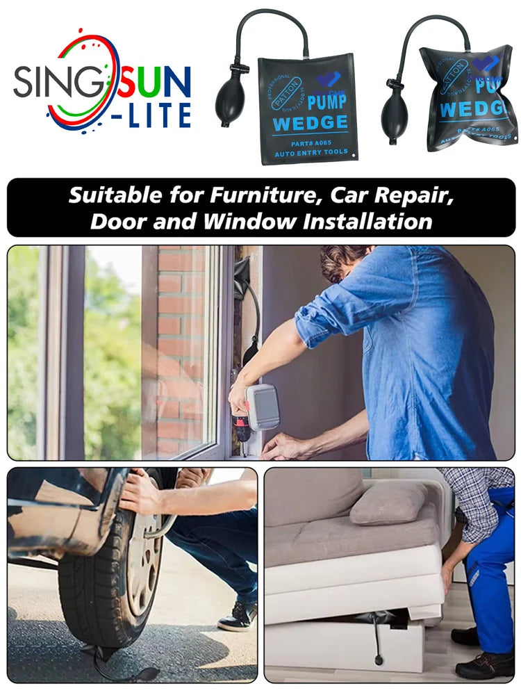 Air Pump Wedges Inflatable Airbag For Door Windows Car Powerful Installation Alignment Repair Tool Door Window Installation