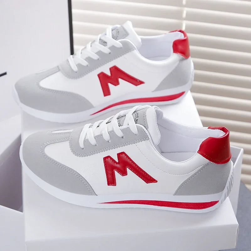 Cross-Lace Designer Sneakers for Women — Breathable Lightweight Casual Trainers