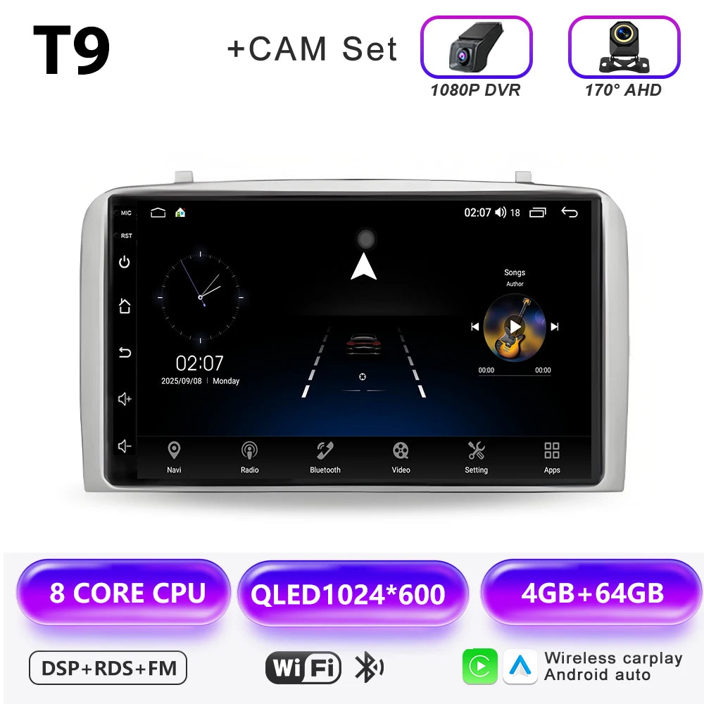 Bluetooth Android Car Stereo Screen For Alfa Romeo 147 2000 - 2010 7 Inch Car Radio Multimedia Player GPS Aotoradio Carplay Auto