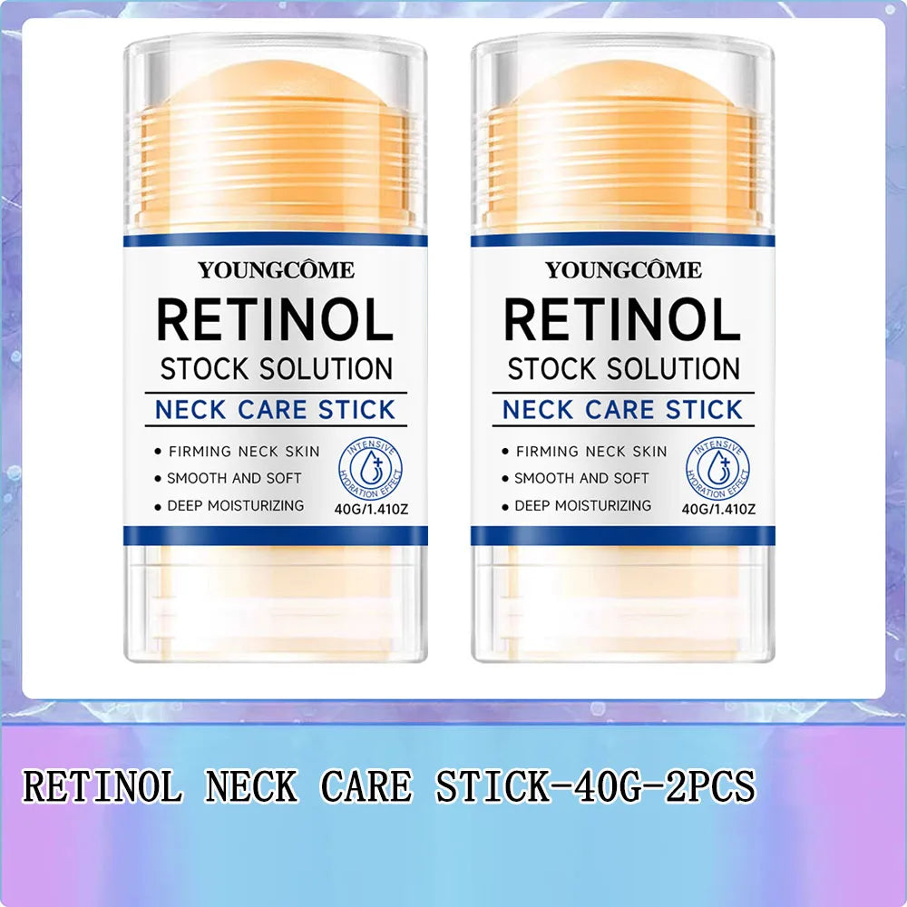 YOUNGCOME Retinol & Collagen Neck Firming Stick 40g – Anti-Aging, Wrinkle Reduction, Dark Spot Correction & Tightening | CPNP Certified | 1, 2 & 4 Pcs