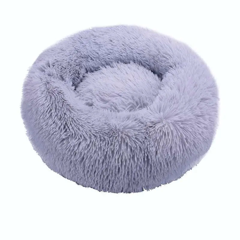 Plush Donut Dog Bed - Soft Round Washable Bed, 40-70cm - photo 6