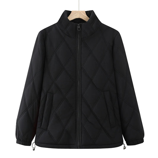 Women's Thick Fleece Short Jacket - Stand Collar Winter Top - photo 4
