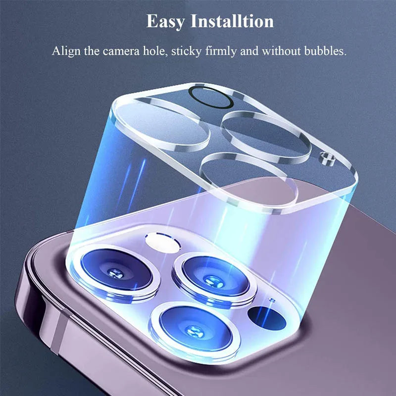 Camera Lens Protector for iPhone 17, 16, 15, 14, 13, 12, 11 Pro Max – Tempered Glass Lens Cover