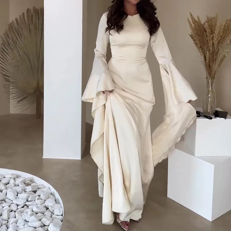 Eid Muslim Women Dress Abaya Flare Sleeve Vestidos Largos Party Caftan Jalabiya Ramadan Long Dresses Dubai Kaftan Arab Robe 2026