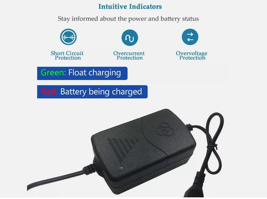 2PCS NEW Plastic Storage Batteries Charger Universal Car Truck Motorcycle 12V1A 14.4V Two Wire Clip Charger Double-line Clip
