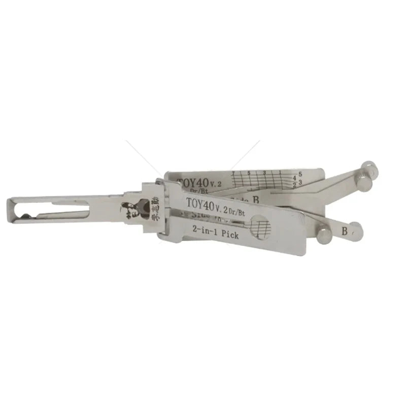 Original Lishi 2-in-1 HU66 HU100 HON66 HU100R HU92 HY22 TOY2 TOY48 HU101 HU162T-8 lishi Pick Tool  Door opening tool Stainless s