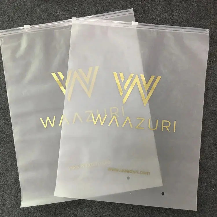 30/50/100PCS Matte Plastic Zipper Packaging Bags – Waterproof Garment & Shirt Storage | Custom Logo