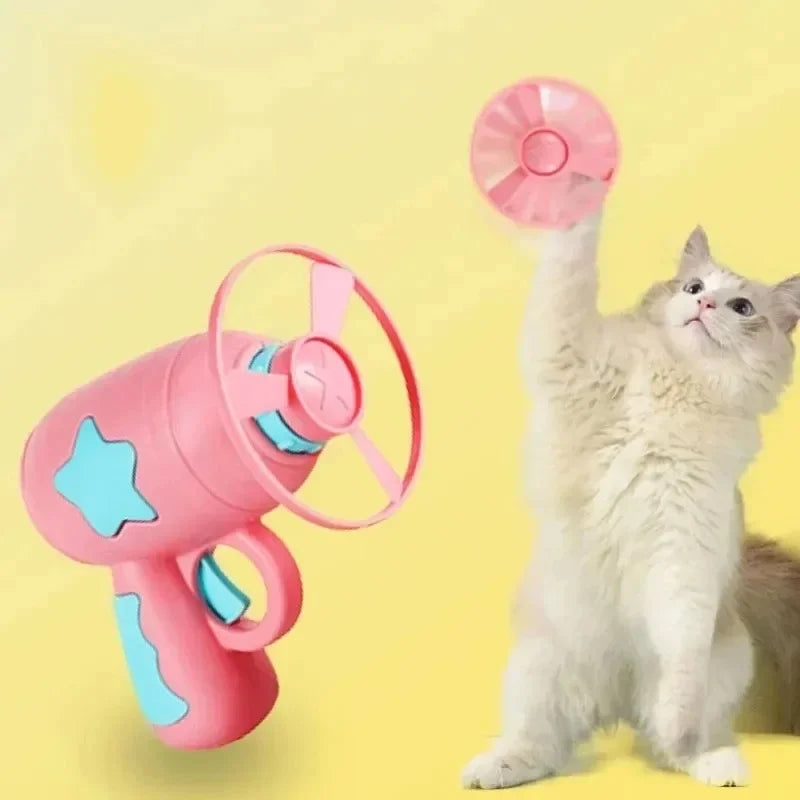 Cat Flying Disc Launcher - Interactive Training Chase Toy – photo 3