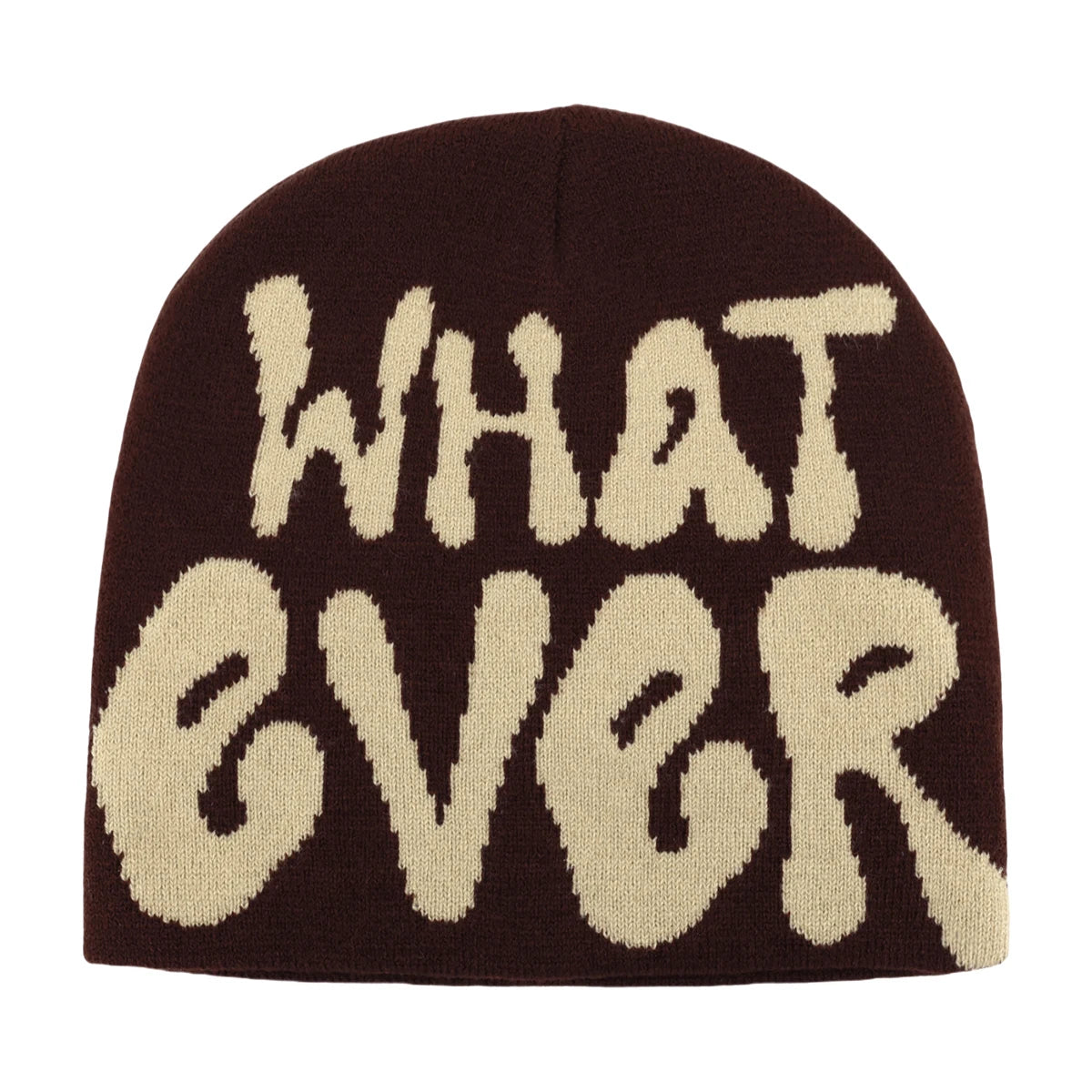 Y2K Letter Knit Beanie, Warm Ski Hat