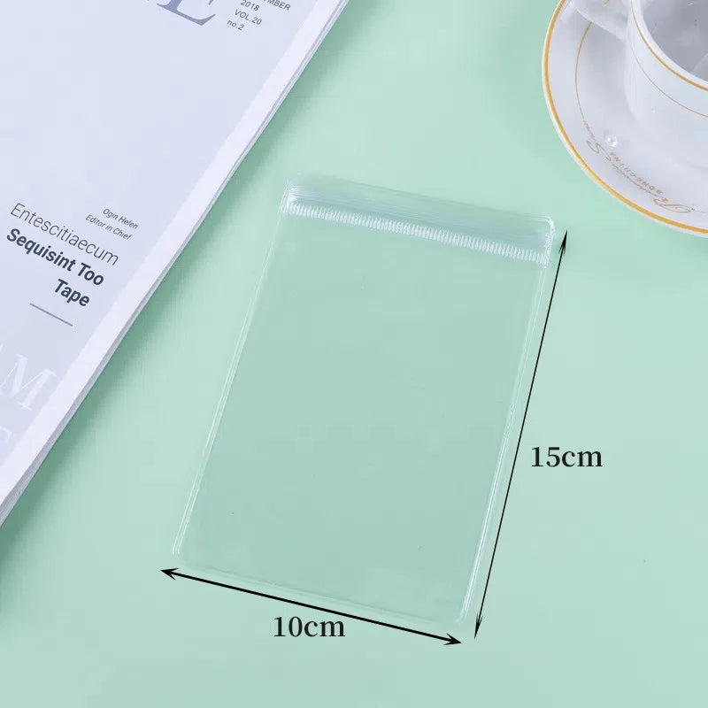 50/20/10 PCS PVC Self Sealing Jewelry Bag Thick Necklace Bracelet Ziplock Bag Ring Storage Holder Bag Storage Anti-oxidation Bag
