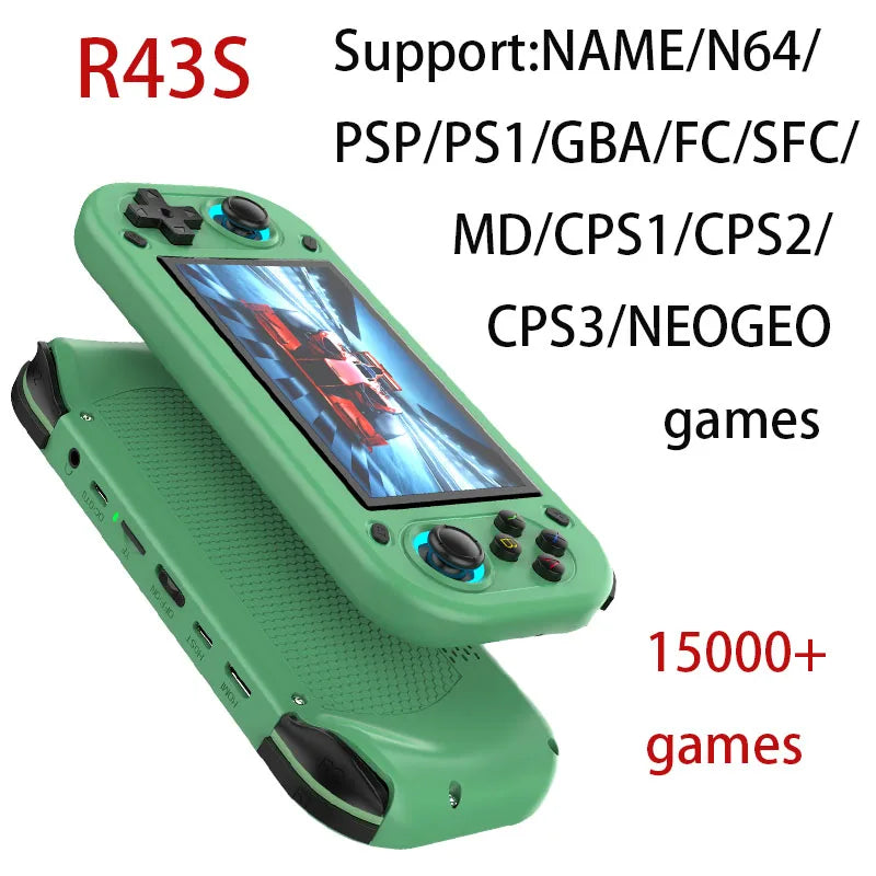FUNKIDDY R43S Retro Handheld Video Game Console Open Source Linux System 4.3Inch IPS Screen Portable Pocket Video Gaming Player