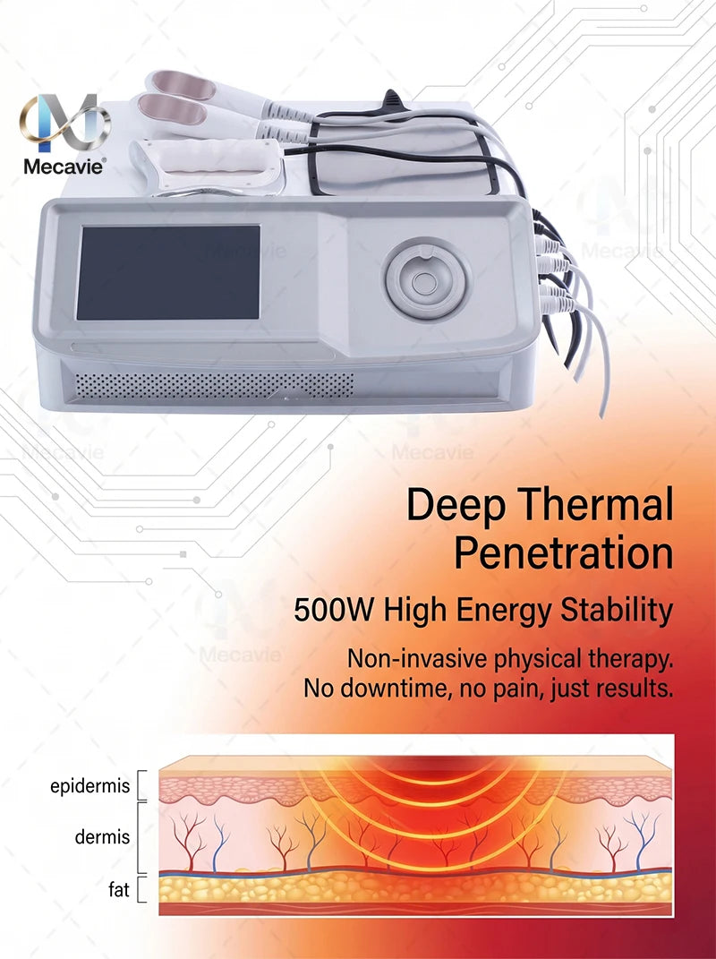 448KHz RF Slimming Machine 500W High Power Body Contouring Cellulite Reduction Skin Tightening Facial Rejuvenation