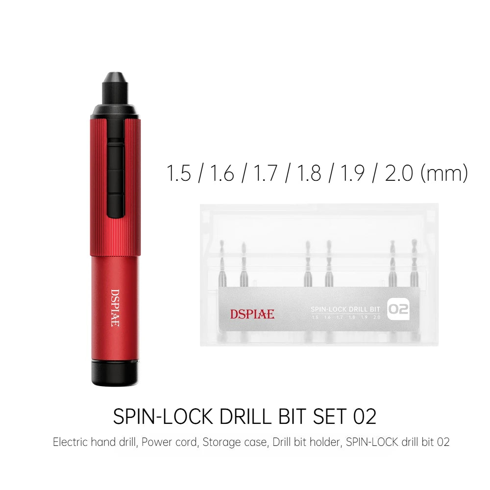 DSPIAE AT-ED01 Orbit Electric Hand Drill Screwdriver for Gunpla Plastic Wooden Soft Metal Drilling Model DIY Assembly Hobby Tool