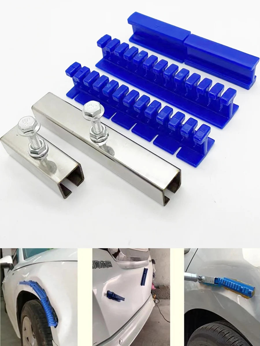 Complete Paintless Car Dent Removal Tool Set Slide Hammer T-Bar body Repair Bridge Puller Reused Tabs Puller for Car workshop