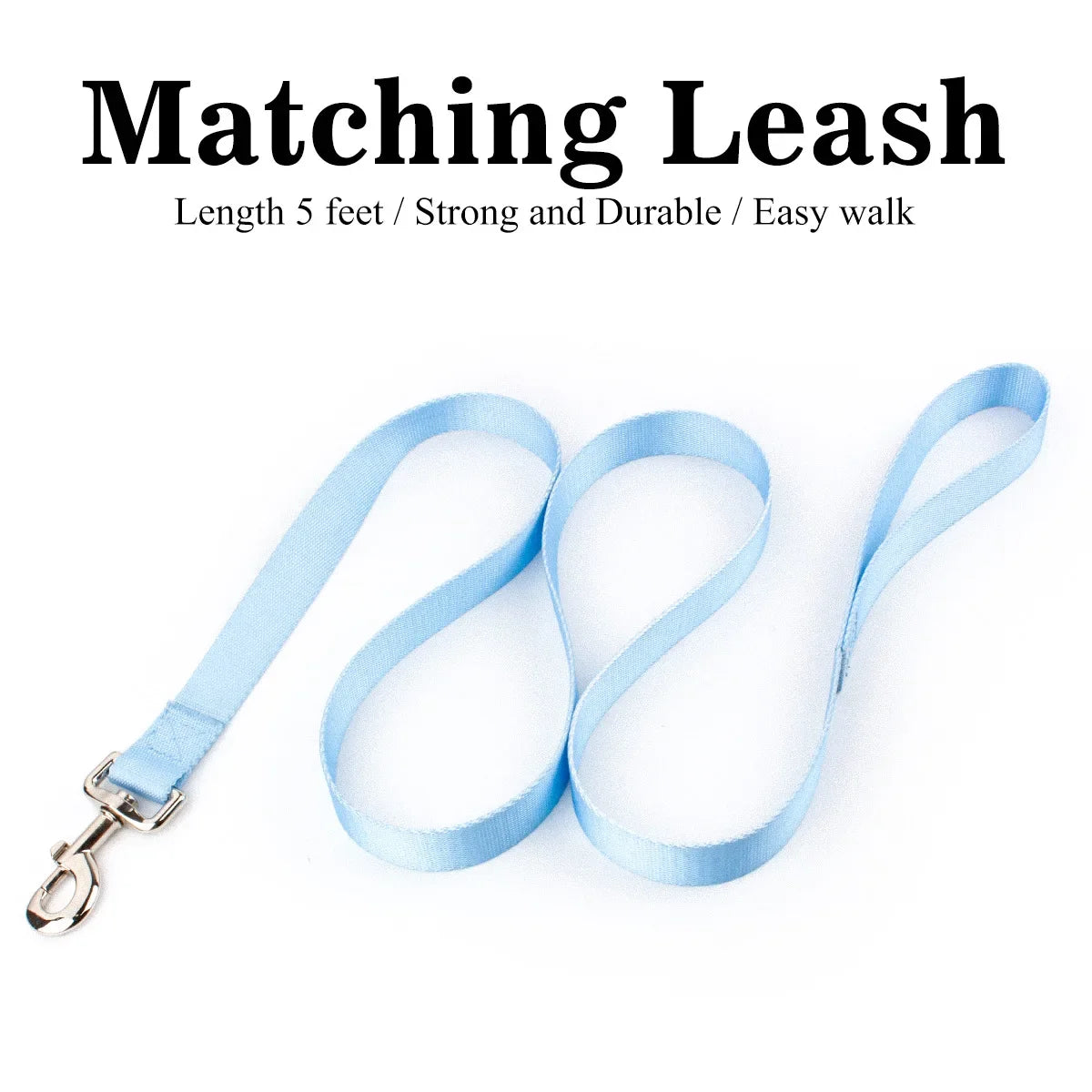 Adjustable Nylon Dog Collar & Leash Set - Quick Release Buckle - photo 24