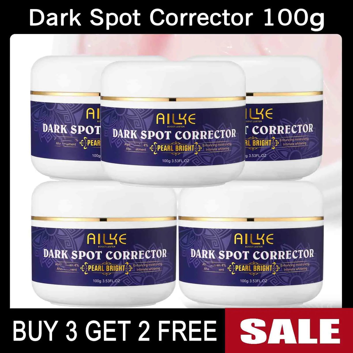 AILKE Double Glutathione Whitening Skin Care, Lightening, Remove Dark Spots, Skin Radiant, Moisturizing, Hydrating, Smooth