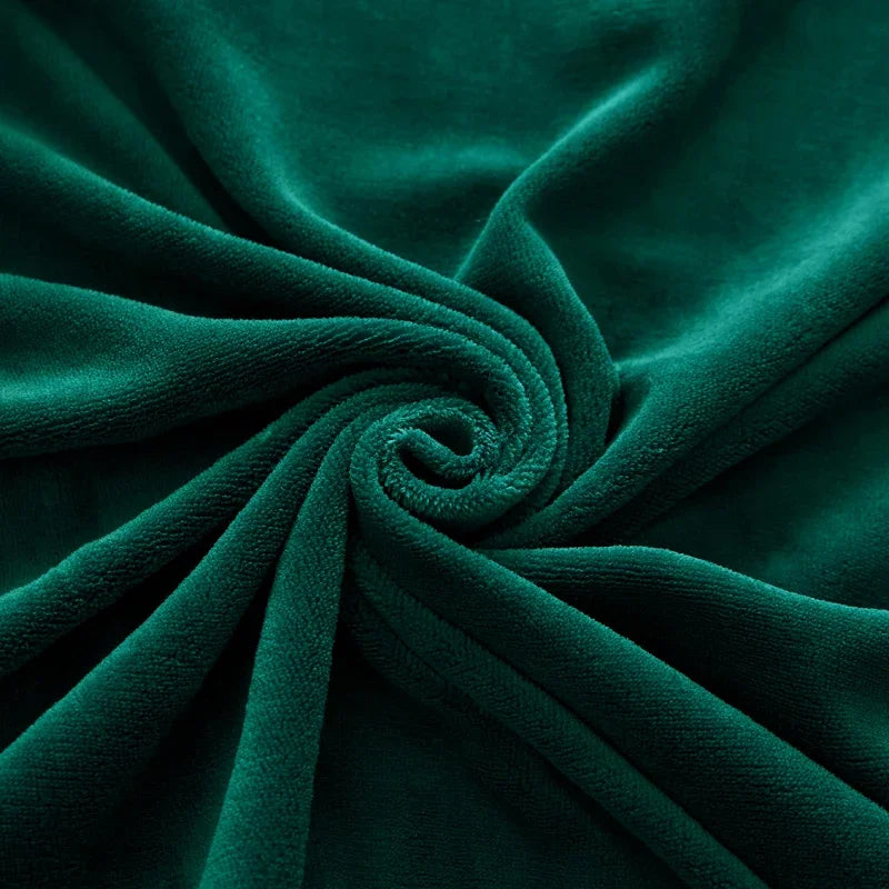 Plush Coral Fleece Fitted Sheet, Warm Winter Mattress Cover