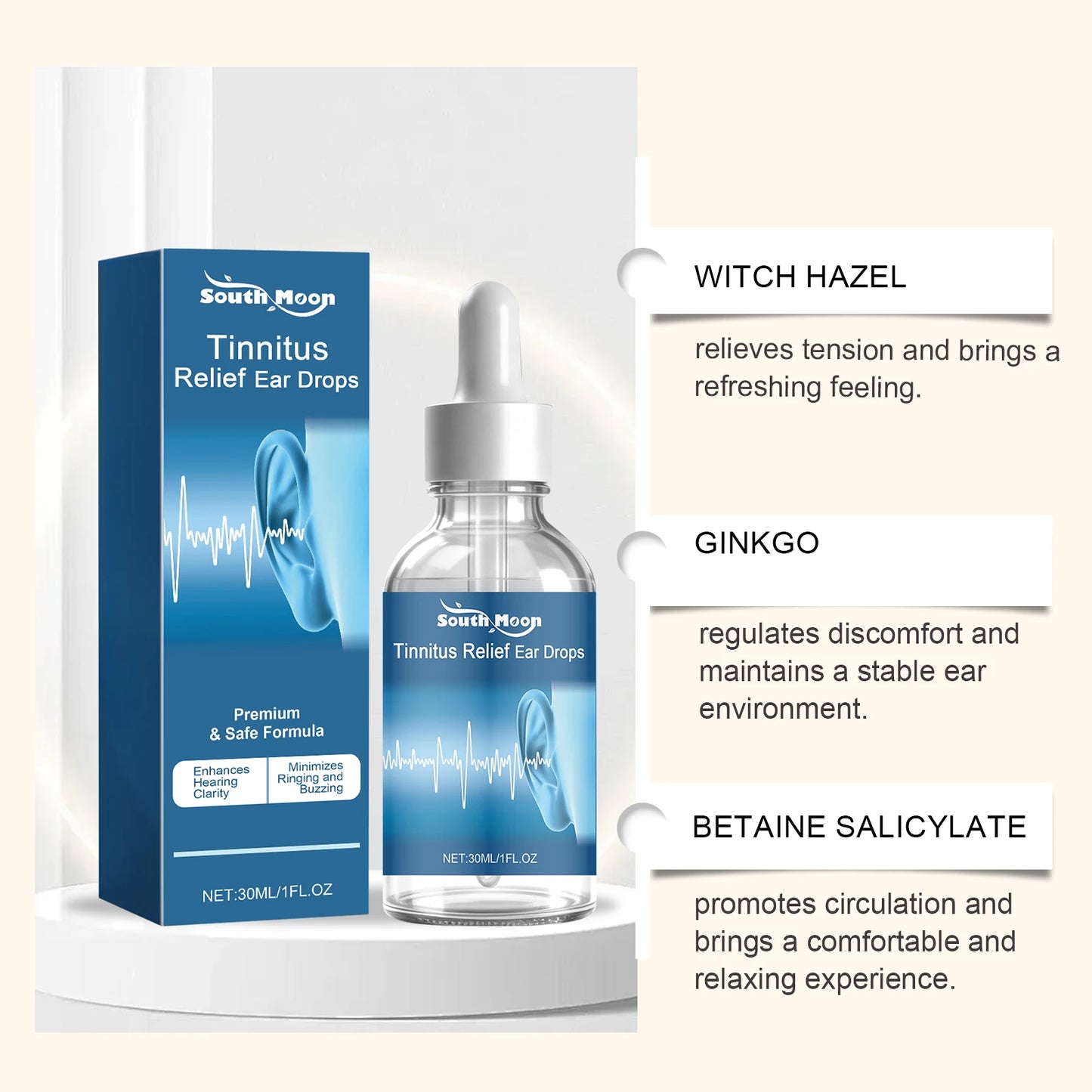 Tinnitus Relief Ear Care Drops Enhance Ear Resistance Relieve Hearing Loss Daily Gentle Comfortable Ear Care Drops