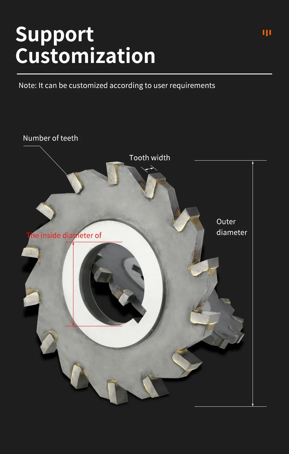 Three-Side Indexable Disc Milling Cutter — Tungsten Steel CNC Tool