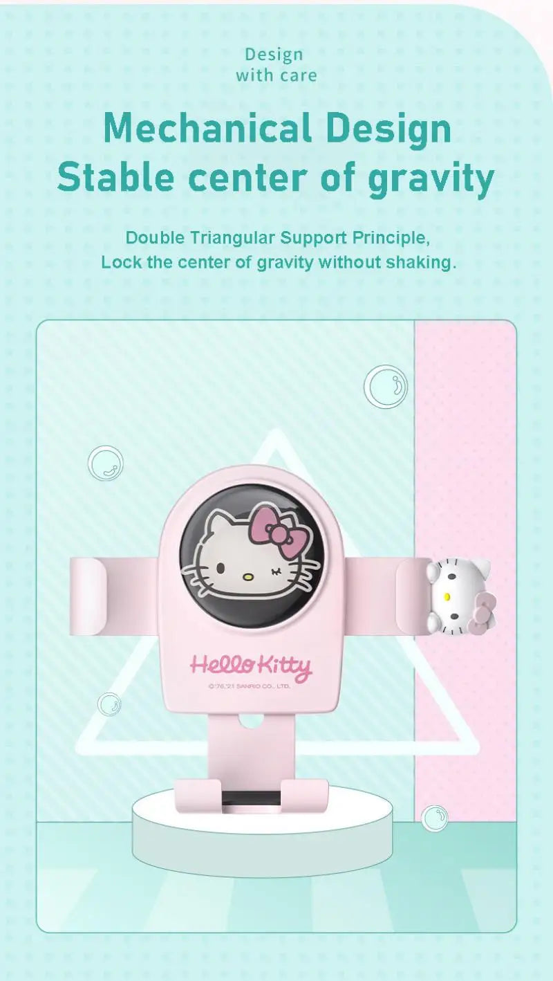 Hello Kitty mobile phone car mount  aromatherapy air vent clip car navigation rack suction cup  support car fixed Birthday gift