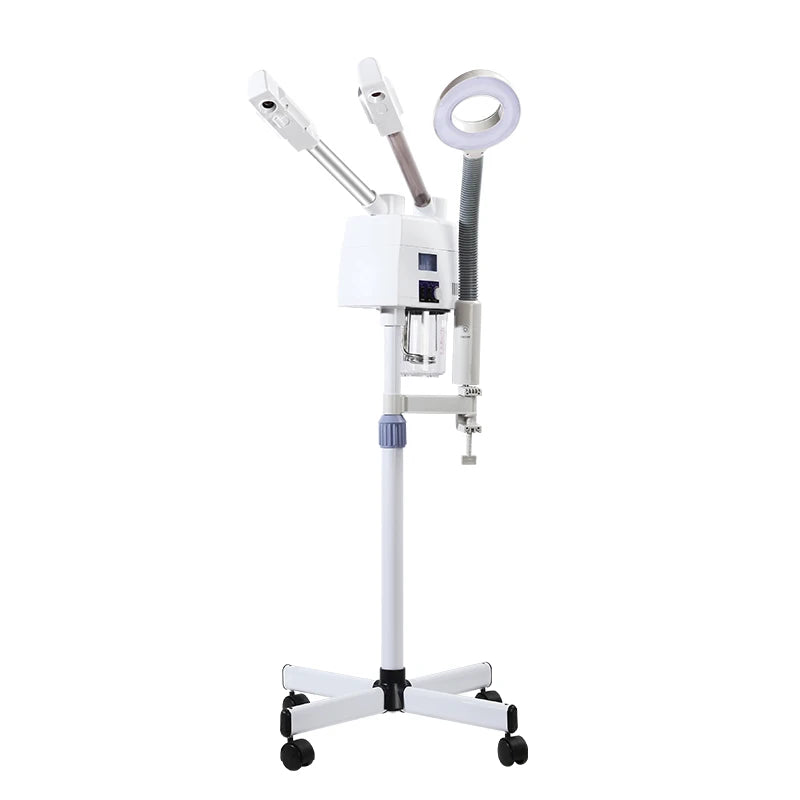 Beauty Salon Professional Facial Steamer Machine 3 in 1 with Magnifying Led Light