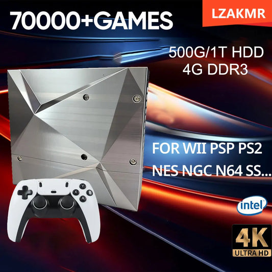 P88 Dual-System Game Console — Windows 11 + Batocera, 4K HD, Plug-and-Play TV Console
