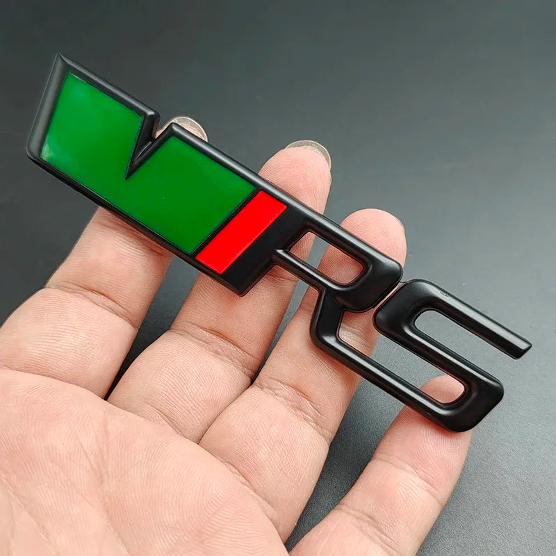 3D Metal VRS Logo Car Emblem Rear Tail Bumper Badge Sticker For Skoda Rapid Octavia 2 3 A5 RS Kodiaq Fabia Superb Accessories