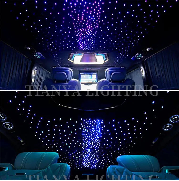 16W Twinkle Starry Sky Car Star Ceiling  Light  Fiber Optic Light Led  Star Roof Starlight Headliner Kit Car Home Decor