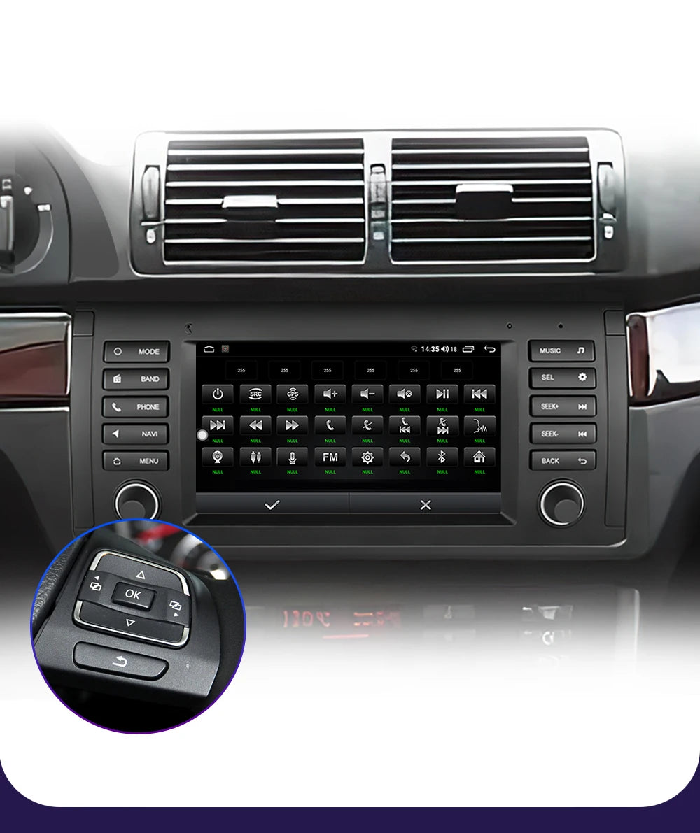LEHX L6 2din Android14 Auto Carplay Car Radio Multimedia Stereo For BMW E53 5 Series E39 M5 1995-2003 Stereo autoradio gps 2 din