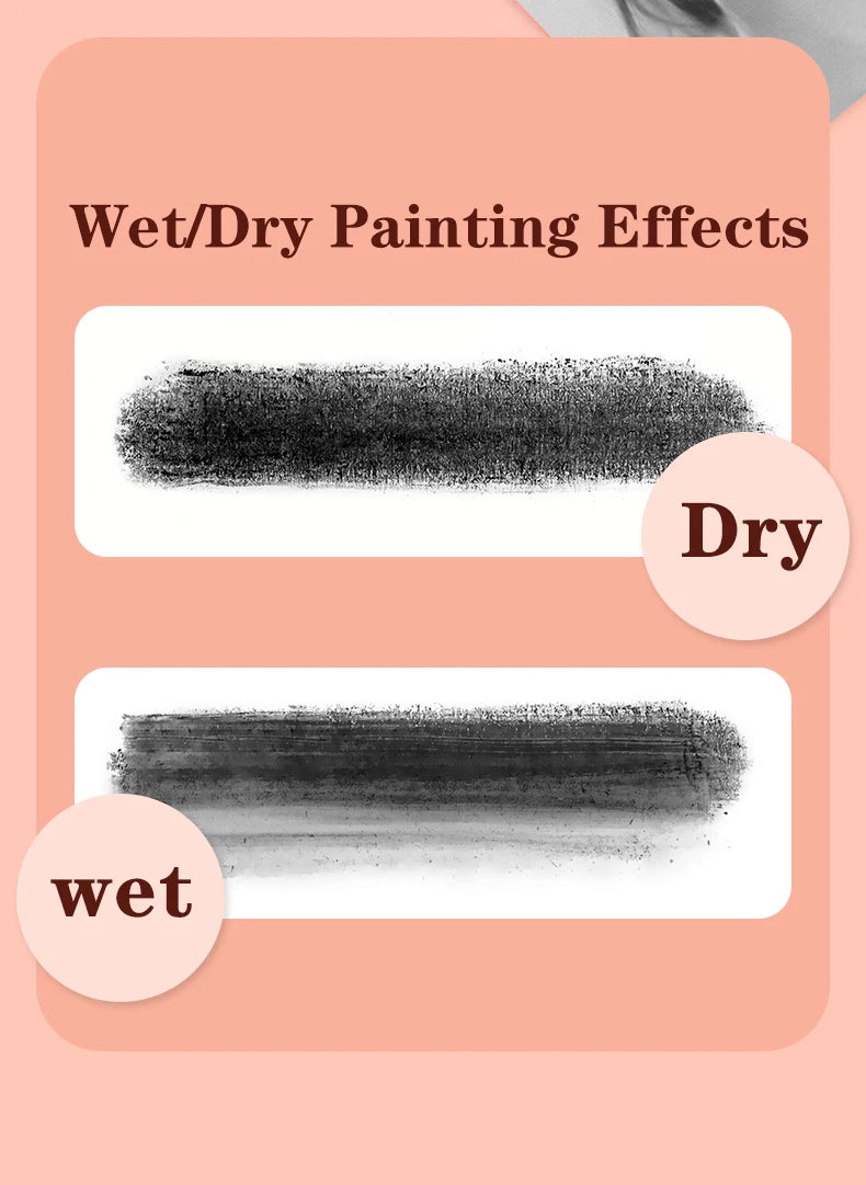 Sketch Toner Dry Wet Sketching Graphite Scribble Charcoal Powder Carbon Powder Blendable Finest Pigment Soft Artists Pastels